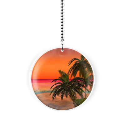 Palm Island Sunset Fan/Light Pull