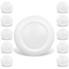 JULLISON 10 Packs 4 Inch LED Low Profile Recessed & Surface Mount Disk Light, Round, 10W, 600 Lumens, 4000K Cool White, CRI80, DOB Design, Dimmable, ETL Listed, White view 1