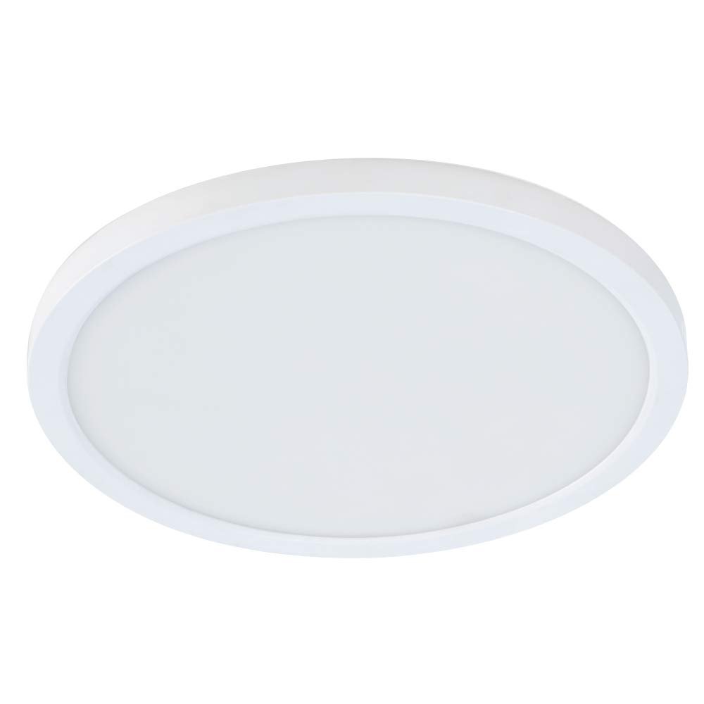 Feit Electric 74202/CA Round, Edge-Lit, Color Selectable 3 in 1 (Soft Bright White/Daylight) for Home, Office, Commercial LED Recessed Ceiling Flat Panel Light, 4 inch Diameter, 3000K/4000K/5000K