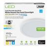 Feit Electric 74202/CA Round, Edge-Lit, Color Selectable 3 in 1 (Soft Bright White/Daylight) for Home, Office, Commercial LED Recessed Ceiling Flat Panel Light, 4 inch Diameter, 3000K/4000K/5000K view 2