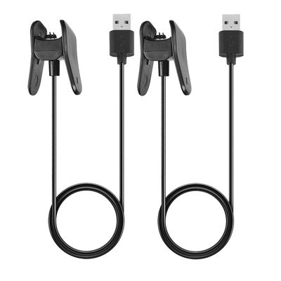 Vivosmart 4 Charger Replacement USB Data Sync Charging Cable Wire Compatible with Garmin Vivosmart 4 Smart Watch, Black - 2Pack