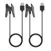 Vivosmart 4 Charger Replacement USB Data Sync Charging Cable Wire Compatible with Garmin Vivosmart 4 Smart Watch, Black - 2Pack view 1