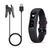 Vivosmart 4 Charger Replacement USB Data Sync Charging Cable Wire Compatible with Garmin Vivosmart 4 Smart Watch, Black - 2Pack view 2