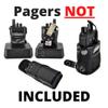 Turtleback Case Made for Unication G4 G5 Voice Pager Fire Radio Pager fire Radio Black Leather Pouch Holster Case with Heavy Duty Rotating Belt Clip, Magnetic Closure Flap view 2