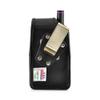 Turtleback Case Made for Unication G4 G5 Voice Pager Fire Radio Pager fire Radio Black Leather Pouch Holster Case with Heavy Duty Rotating Belt Clip, Magnetic Closure Flap view 3