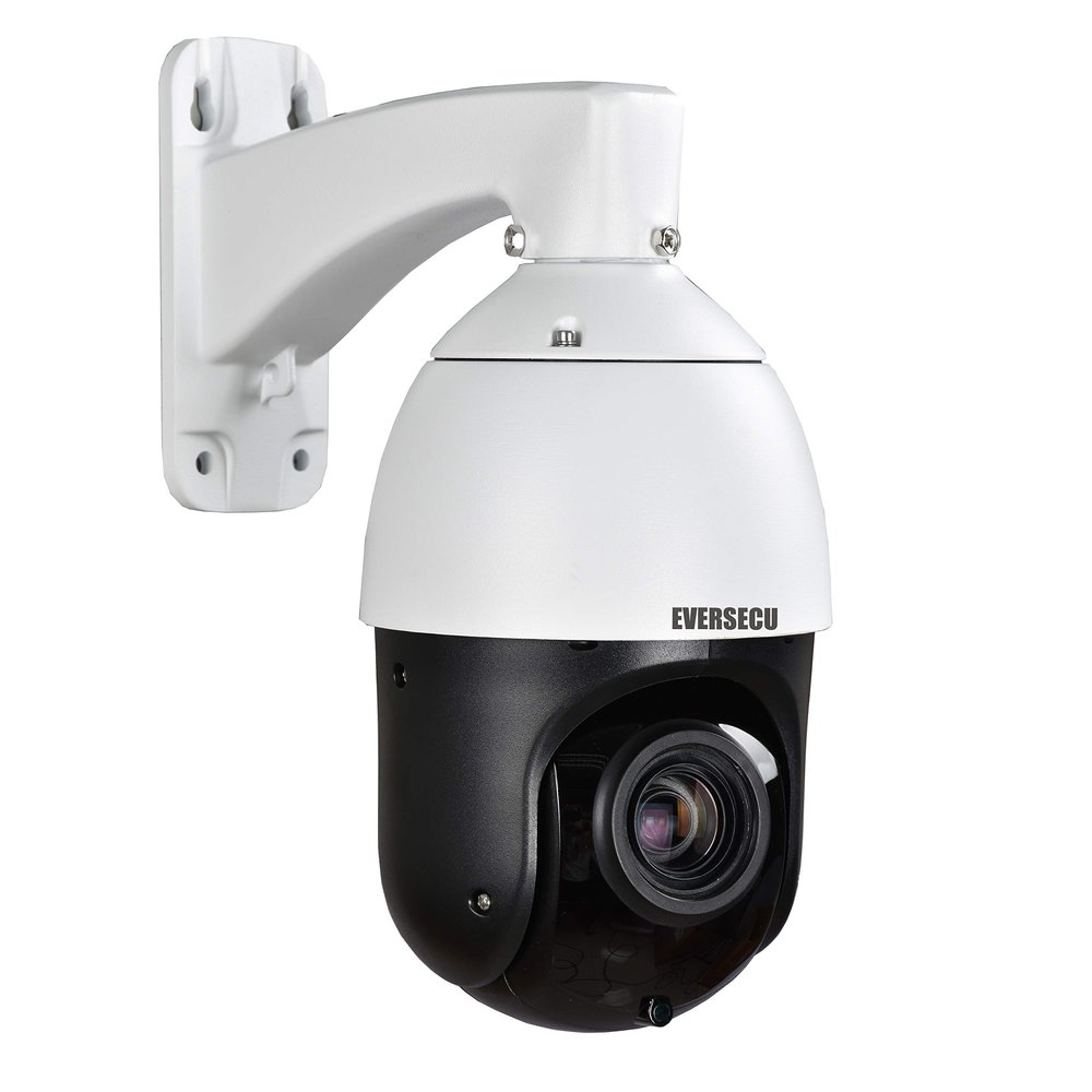EVERSECU 2MP Auto-Cruise PTZ Security Camera 20X Optical Zoom HD 4-in-1 TVI/AHD/CVI/CVBS Video Surveillance- Pattern Scan, Waterproof, Night Vision, Coaxial Wired High Speed Dome CCTV Camera