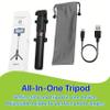 Pokanic Selfie Stick Tripod with Wireless Remote Controller Pouch Extendable Adjustable Stand Mount Light-Weight V-Log Compatible with All Apple iPhone, Samsung Galaxy (Black) view 4