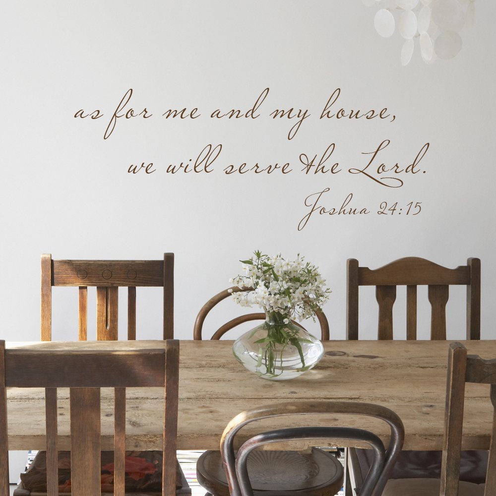 Serve the Lord Wall Decals-Vinyl Religious Quote Lettering Art