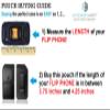 AH Small Vertical Leather Pouch with 360 Rotating Clip, Holster Flip Phone Case Belt Clip Holder Fits LG B470 Kyocera Cadence LTE Alcatel Go FLIP Palm Phone and Most Flip Phones view 2