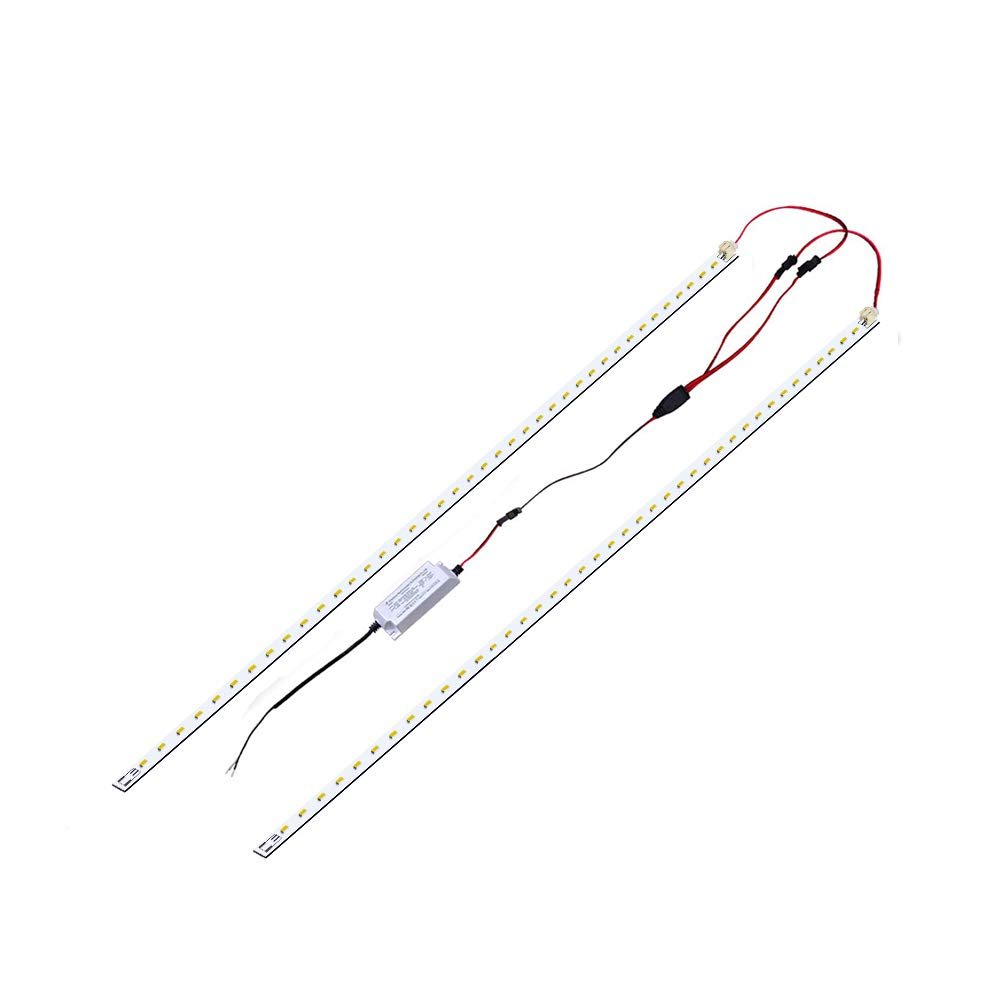 jimwhen 4FT LED Magnetic Retrofit Kit, 36W, 5000K Daylight White, 5400LM, 0-10V Dimmable, T8 T10 T12 Fluorescent Replacement