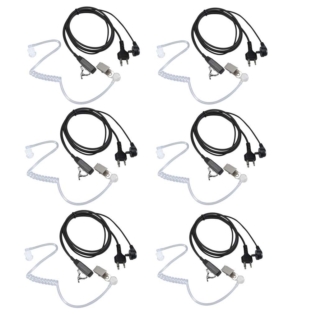 KCTIN Walkie Talkie Headset for Midland with Mic Security Earpiece for GXT1000VP4 LXT500VP3 GXT1050VP4 GXT1000XB (6 Packs)