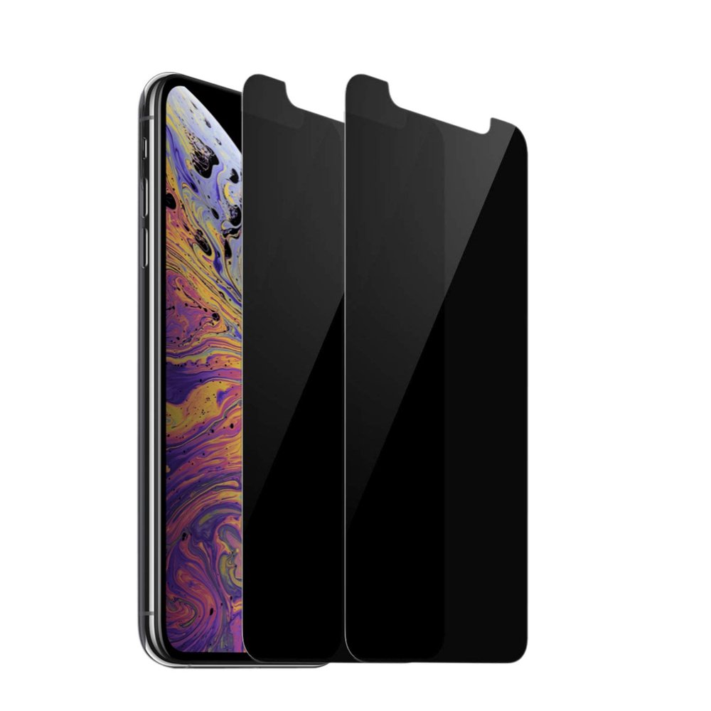 Entwth Cell Phone Tempered Glass Privacy Screen Protector(Black,2 Pack), Compatible iPhone 11/XR 6.1" Screen HD Clarity 3D Touch 9H Hardness Anti-Spy Anti-Glare, Easy Install Bubble Free
