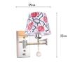 ZJZTD Wall Sconce with Switch Swing Arm Bedroom Bedside Study Metal and Cloth Shade Creative Wall Lamp (Size : 32cm25cm) view 2