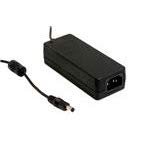 Mean Well GSM60A48-P1J Desktop AC Adapters 60W 48V 1.25A Medical PS, DC P1J Barrel Plug, 2.1mm I.D. x 5.5mm O.D. x 11mm C+ Female, 3 Pole AC Inlet IEC320-C14, Input: 80~264VAC.