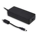 Mean Well GSM90B15-P1M Desktop AC Medical Adapters 90W 15V 6A, DC P1M Barrel Plug, 2.5mm I.D. x 5.5mm O.D. x 11mm Center Positive Female, 2 Pole AC Inlet IEC320-C8, Input: 80~264VAC.