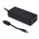 Mean Well GSM90B15-P1M Desktop AC Medical Adapters 90W 15V 6A, DC P1M Barrel Plug, 2.5mm I.D. x 5.5mm O.D. x 11mm Center Positive Female, 2 Pole AC Inlet IEC320-C8, Input: 80~264VAC.