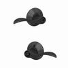 Schlage F51A ACC 622 Accent Door Lever, Keyed Entry Lock, Matte Black view 1