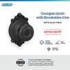 SCHLAGE F51A GEO 622 BRK Georgian Knob with Brookshire Trim Keyed Entry Lock, Matte Black view 3