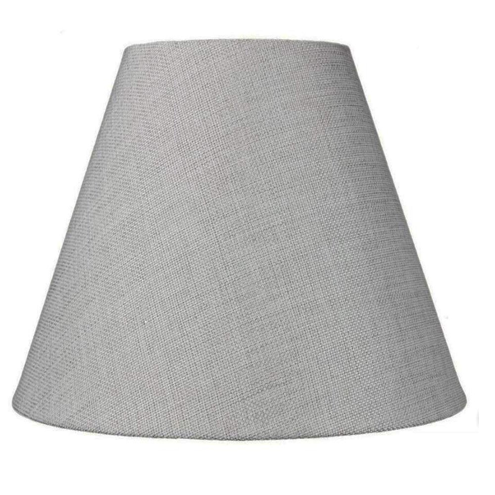 Candle/Chandelier Lampshade -Grey Linen