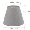 Candle/Chandelier Lampshade -Grey Linen view 2