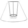 Candle/Chandelier Lampshade -Grey Linen view 3