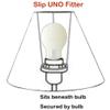 Candle/Chandelier Lampshade -Grey Linen view 4