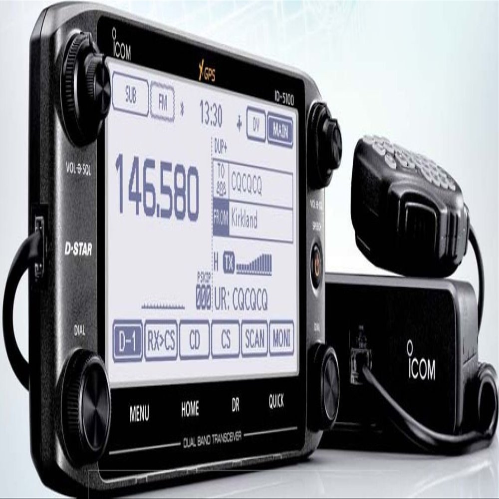 Icom ID-5100A DELUXE 144/440 Amateur Radio Mobile Transciver with Touch Screen, D-Star and Internal GPS