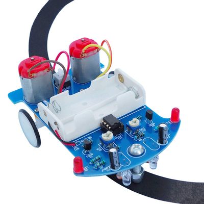 Soldering Project kit Solder Learning Practice for School Electronic Education, Great Fun DIY Kit for Electronics Hobbyists and Trainer (D2-5 Smart Car Kit)