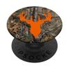 Deer Buck Hunting Men Women Orange Brown Camouflage PopSockets PopGrip: Swappable Grip for Phones & Tablets PopSockets Adhesive PopGrip view 1