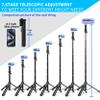 BZE 62 inches Extendable Selfie Stick Tripod with Wireless Remote & Phone Holder, Portable Aluminum Alloy 3 in 1 Stand for Group Photos, Vlogging & Travel Compatible with All Smartphones view 2