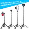 BZE 62 inches Extendable Selfie Stick Tripod with Wireless Remote & Phone Holder, Portable Aluminum Alloy 3 in 1 Stand for Group Photos, Vlogging & Travel Compatible with All Smartphones view 3