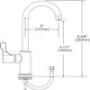 Elkay LKD20858C Deck Mount Faucet with Gooseneck Spout and Lever Handle view 2