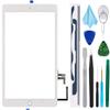 T Phael White Digitizer Repair Kit for 2017 iPad 9.7(A1822, A1823) Touch Screen Digitizer Replacement with Home Button + Tools Kit + PreInstalled Adhesive view 1