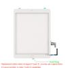 T Phael White Digitizer Repair Kit for 2017 iPad 9.7(A1822, A1823) Touch Screen Digitizer Replacement with Home Button + Tools Kit + PreInstalled Adhesive view 3