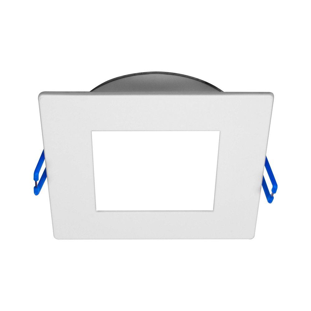 NICOR Lighting 6 inch Square White Flat Panel LED Downlight in 5000K (DLE621205KSQWH)
