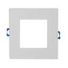 NICOR Lighting 6 inch Square White Flat Panel LED Downlight in 5000K (DLE621205KSQWH) view 4