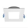 NICOR Lighting 6 inch Square White Flat Panel LED Downlight in 4000K (DLE621204KSQWH) view 1