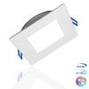 NICOR Lighting 6 inch Square White Flat Panel LED Downlight in 4000K (DLE621204KSQWH) view 2