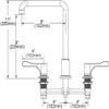Elkay LKD2437BHC Chrome Concealed Deck Mount Faucet with ArcTube Spout and 4" Lever Handles view 2
