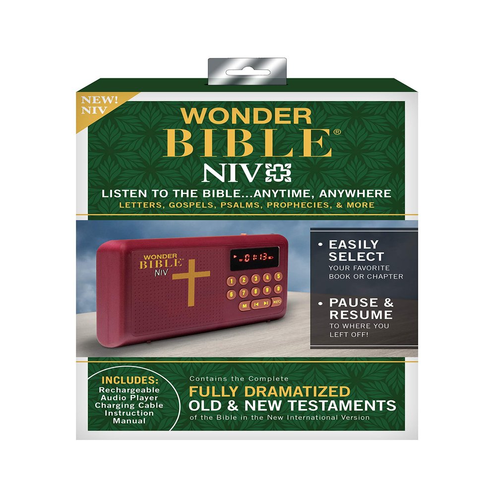 Wonder Bible NIV- The Audio Bible Player That You Can Listen to in English, New International Version, New & Old Testament as Seen On TV