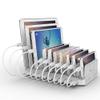 Alxum iPad Charging Station, 96W 10 Port USB Charging Station for Tablet and More Multi Devices Organizer with Detachable Dividers, White view 1