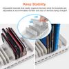Alxum iPad Charging Station, 96W 10 Port USB Charging Station for Tablet and More Multi Devices Organizer with Detachable Dividers, White view 3