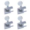 1st Choice Sliding Window Locks Aluminum Metal Window Locks Security Safety Door Locks Adjustable Security Locks with Keys (Silver, 4 Sets) view 1
