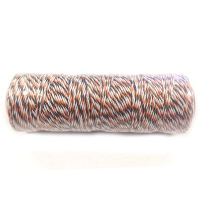 AllyDrew Cotton Baker's Twine 4ply 110 Yard, Black and Orange