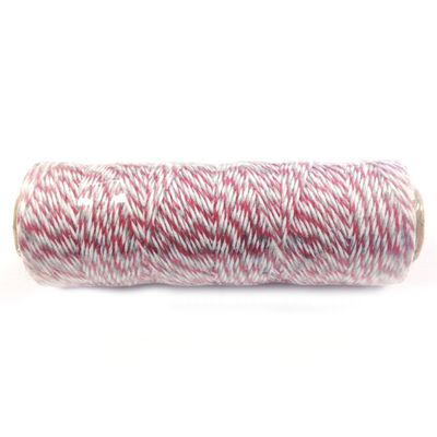 AllyDrew Cotton Baker's Twine 4ply 110 Yard, Red and Grey