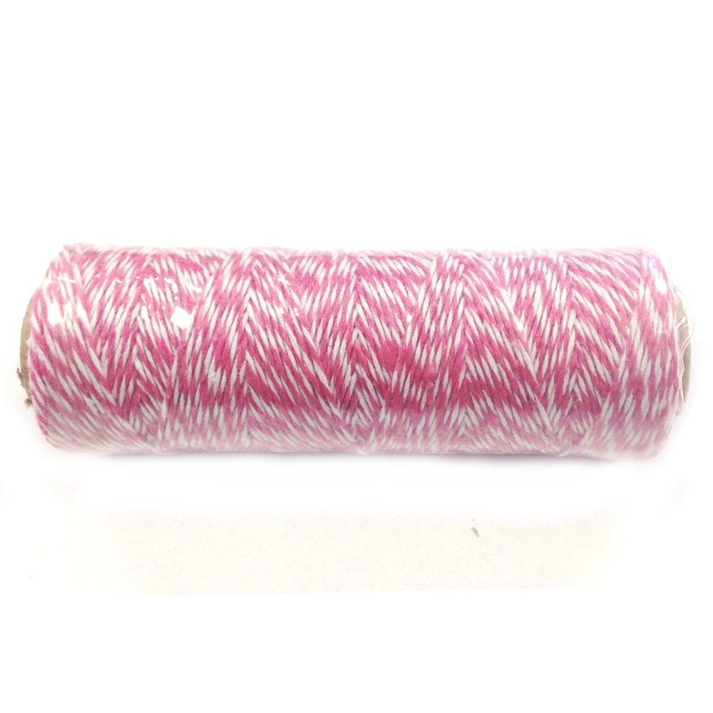 AllyDrew Cotton Baker's Twine 4ply 110 Yard, Hot Pink