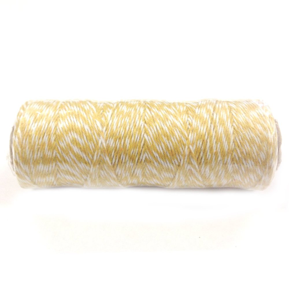 AllyDrew Cotton Baker's Twine 4ply 110 Yard, Dark Yellow