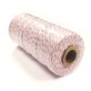 ALLYDREW 12ply 110 Yard Pink Cotton Baker's Twine Ribbon Twine for Baking & Crafts view 2