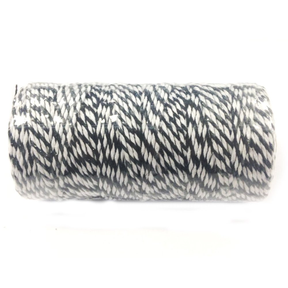 AllyDrew Cotton Baker's Twine 12ply 110 Yard, Black