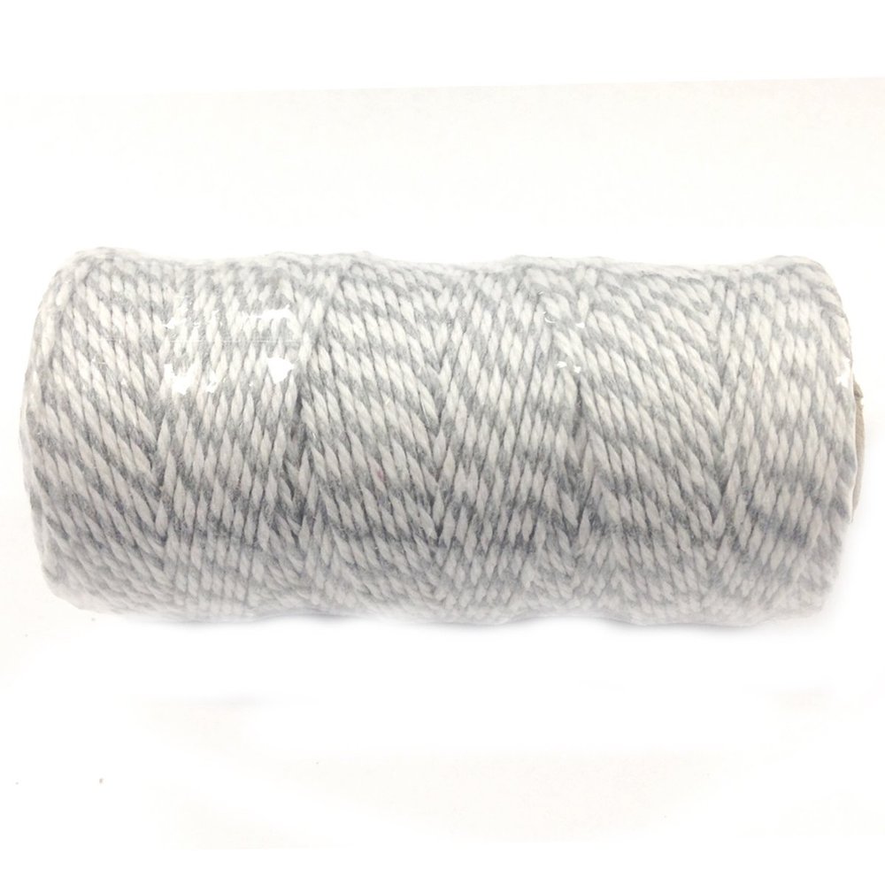 AllyDrew Cotton Baker's Twine 12ply 110 Yard, Grey